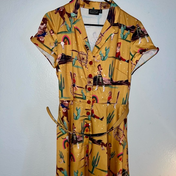 VOODOO VIXEN DIANA RETRO COWGIRL ๐ด DRESS ๐ค - Picture 5 of 16